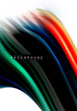 Sıvı sıvı karıştırma renkler konsepti üzerine açık gri renkli, dalga ve girdap eğrisi akışı satır, trendy soyut düzeni şablonu iş sunumu, app duvar kağıdı başlık sayfası, poster veya duvar kağıdı için