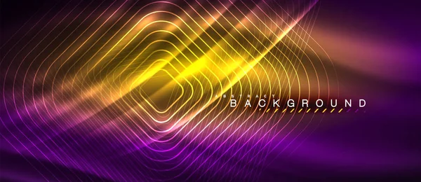 Neon parlayan çizgiler, sihirli enerji uzay ışığı konsepti, soyut arka plan duvar kağıdı tasarımı