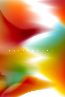 Holografik boya patlama tasarım, akışkan akışı, renkli fırtına renkler. Sıvı karıştırma renkler hareket kavramı, Modern arka plan düzeni şablonu iş sunumu, app duvar kağıdı afiş için