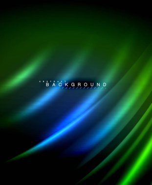 Neon parlayan techno hatları, yüksek teknoloji fütüristik arka plan şablonu kare şekilleri ile