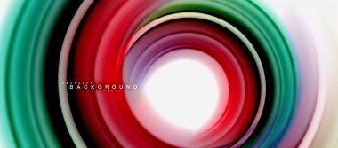 Gökkuşağı sıvı soyut girdap şekli, bükülmüş sıvı renkler tasarım, renkli mermer veya plastik dalgalı doku arka plan, çok renkli şablonu için iş veya teknoloji sunu veya web broşürü