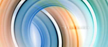 Gökkuşağı sıvı renkli arka plan - girdap ve daireler, bükülmüş sıvı renkler, renkli mermer veya plastik dalgalı doku zemin, çok renkli şablonu için iş veya teknoloji