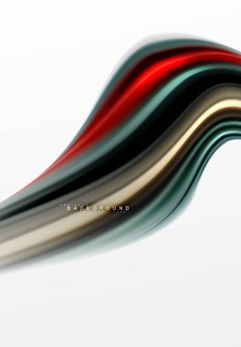 Sıvı sıvı karıştırma renkler konsepti üzerine açık gri renkli, eğri akışı, trendy soyut düzeni şablonu iş veya teknoloji sunu veya web broşür kapak için duvar kağıdı