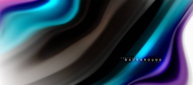 Sıvı sıvı karıştırma renkler konsepti üzerine açık gri renkli, eğri akışı, trendy soyut düzeni şablonu iş veya teknoloji sunu veya web broşür kapak için duvar kağıdı