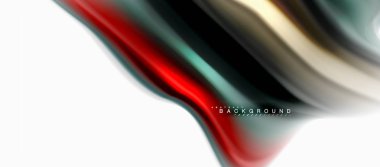 Sıvı sıvı karıştırma renkler konsepti üzerine açık gri renkli, eğri akışı, trendy soyut düzeni şablonu iş veya teknoloji sunu veya web broşür kapak için duvar kağıdı