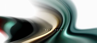 Sıvı sıvı karıştırma renkler konsepti üzerine açık gri renkli, eğri akışı, trendy soyut düzeni şablonu iş veya teknoloji sunu veya web broşür kapak için duvar kağıdı