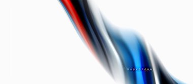 Sıvı sıvı karıştırma renkler konsepti üzerine açık gri renkli, eğri akışı, trendy soyut düzeni şablonu iş veya teknoloji sunu veya web broşür kapak için duvar kağıdı