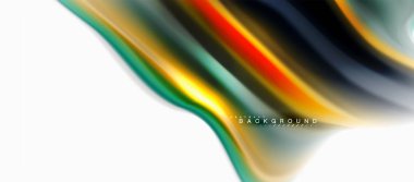 Sıvı sıvı karıştırma renkler konsepti üzerine açık gri renkli, eğri akışı, trendy soyut düzeni şablonu iş veya teknoloji sunu veya web broşür kapak için duvar kağıdı