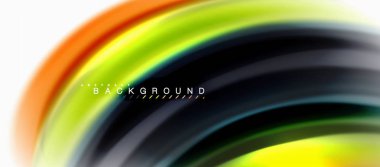 Sıvı sıvı karıştırma renkler konsepti üzerine açık gri renkli, eğri akışı, trendy soyut düzeni şablonu iş veya teknoloji sunu veya web broşür kapak için duvar kağıdı