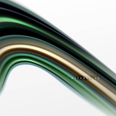 Sıvı sıvı karıştırma renkler konsepti üzerine açık gri renkli, eğri akışı, trendy soyut düzeni şablonu iş veya teknoloji sunu veya web broşür kapak için duvar kağıdı