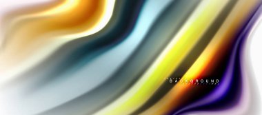 Sıvı sıvı karıştırma renkler konsepti üzerine açık gri renkli, eğri akışı, trendy soyut düzeni şablonu iş veya teknoloji sunu veya web broşür kapak için duvar kağıdı