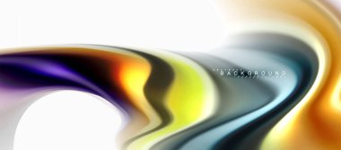 Sıvı sıvı karıştırma renkler konsepti üzerine açık gri renkli, eğri akışı, trendy soyut düzeni şablonu iş veya teknoloji sunu veya web broşür kapak için duvar kağıdı