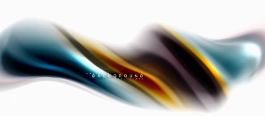 Sıvı sıvı karıştırma renkler konsepti üzerine açık gri renkli, eğri akışı, trendy soyut düzeni şablonu iş veya teknoloji sunu veya web broşür kapak için duvar kağıdı