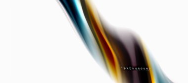 Sıvı sıvı karıştırma renkler konsepti üzerine açık gri renkli, eğri akışı, trendy soyut düzeni şablonu iş veya teknoloji sunu veya web broşür kapak için duvar kağıdı