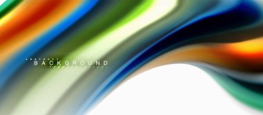 Sıvı sıvı karıştırma renkler konsepti üzerine açık gri renkli, eğri akışı, trendy soyut düzeni şablonu iş veya teknoloji sunu veya web broşür kapak için duvar kağıdı