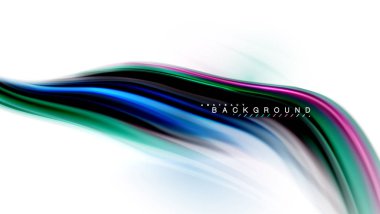 Sıvı sıvı karıştırma renkler konsepti üzerine açık gri renkli, dalga ve girdap eğrisi akışı satır, trendy soyut düzeni şablonu iş sunumu, app duvar kağıdı başlık sayfası, poster veya duvar kağıdı için