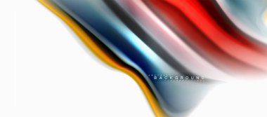 Sıvı sıvı karıştırma renkler konsepti üzerine açık gri renkli, eğri akışı, trendy soyut düzeni şablonu iş veya teknoloji sunu veya web broşür kapak için duvar kağıdı