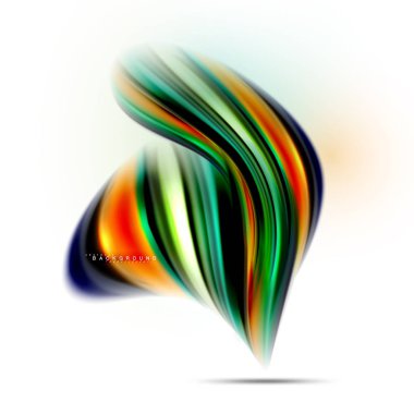 Sıvı sıvı karıştırma renkler konsepti üzerine açık gri renkli, dalga ve girdap eğrisi akışı satır, trendy soyut düzeni şablonu iş sunumu, app duvar kağıdı başlık sayfası, poster veya duvar kağıdı için