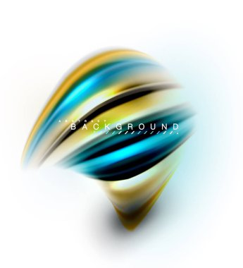 Sıvı sıvı karıştırma renkler konsepti üzerine açık gri renkli, dalga ve girdap eğrisi akışı satır, trendy soyut düzeni şablonu iş sunumu, app duvar kağıdı başlık sayfası, poster veya duvar kağıdı için