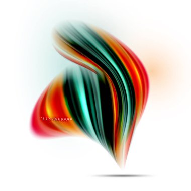 Sıvı sıvı karıştırma renkler konsepti üzerine açık gri renkli, dalga ve girdap eğrisi akışı satır, trendy soyut düzeni şablonu iş sunumu, app duvar kağıdı başlık sayfası, poster veya duvar kağıdı için