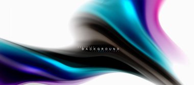 Sıvı sıvı karıştırma renkler konsepti üzerine açık gri renkli, eğri akışı, trendy soyut düzeni şablonu iş veya teknoloji sunu veya web broşür kapak için duvar kağıdı