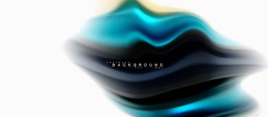 Sıvı sıvı karıştırma renkler konsepti üzerine açık gri renkli, eğri akışı, trendy soyut düzeni şablonu iş veya teknoloji sunu veya web broşür kapak için duvar kağıdı