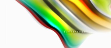 Sıvı sıvı karıştırma renkler konsepti üzerine açık gri renkli, eğri akışı, trendy soyut düzeni şablonu iş veya teknoloji sunu veya web broşür kapak için duvar kağıdı