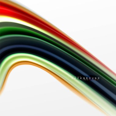 Sıvı sıvı karıştırma renkler konsepti üzerine açık gri renkli, eğri akışı, trendy soyut düzeni şablonu iş veya teknoloji sunu veya web broşür kapak için duvar kağıdı