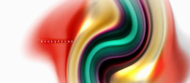 Sıvı sıvı karıştırma renkler konsepti üzerine açık gri renkli, eğri akışı, trendy soyut düzeni şablonu iş veya teknoloji sunu veya web broşür kapak için duvar kağıdı