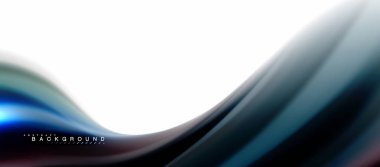 Sıvı sıvı karıştırma renkler konsepti üzerine açık gri renkli, eğri akışı, trendy soyut düzeni şablonu iş veya teknoloji sunu veya web broşür kapak için duvar kağıdı