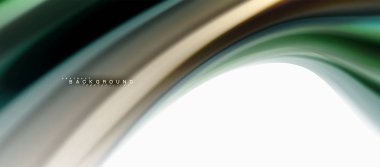 Sıvı sıvı karıştırma renkler konsepti üzerine açık gri renkli, eğri akışı, trendy soyut düzeni şablonu iş veya teknoloji sunu veya web broşür kapak için duvar kağıdı