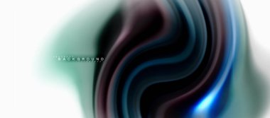 Sıvı sıvı karıştırma renkler konsepti üzerine açık gri renkli, eğri akışı, trendy soyut düzeni şablonu iş veya teknoloji sunu veya web broşür kapak için duvar kağıdı