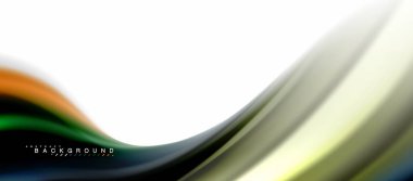 Sıvı sıvı karıştırma renkler konsepti üzerine açık gri renkli, eğri akışı, trendy soyut düzeni şablonu iş veya teknoloji sunu veya web broşür kapak için duvar kağıdı