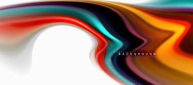 Sıvı sıvı karıştırma renkler konsepti üzerine açık gri renkli, eğri akışı, trendy soyut düzeni şablonu iş veya teknoloji sunu veya web broşür kapak için duvar kağıdı