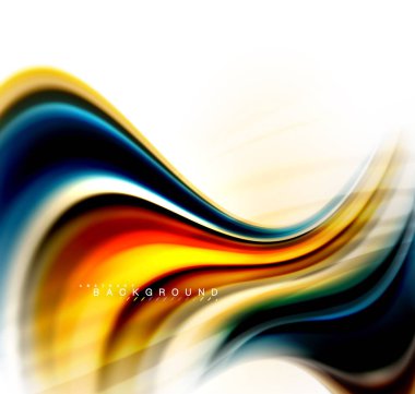 Sıvı sıvı karıştırma renkler konsepti üzerine açık gri renkli, dalga ve girdap eğrisi akışı satır, trendy soyut düzeni şablonu iş sunumu, app duvar kağıdı başlık sayfası, poster veya duvar kağıdı için