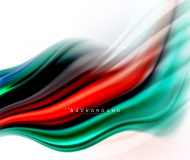 Sıvı sıvı karıştırma renkler konsepti üzerine açık gri renkli, dalga ve girdap eğrisi akışı satır, trendy soyut düzeni şablonu iş sunumu, app duvar kağıdı başlık sayfası, poster veya duvar kağıdı için