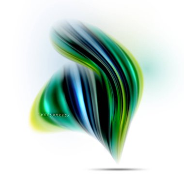 Sıvı sıvı karıştırma renkler konsepti üzerine açık gri renkli, dalga ve girdap eğrisi akışı satır, trendy soyut düzeni şablonu iş sunumu, app duvar kağıdı başlık sayfası, poster veya duvar kağıdı için