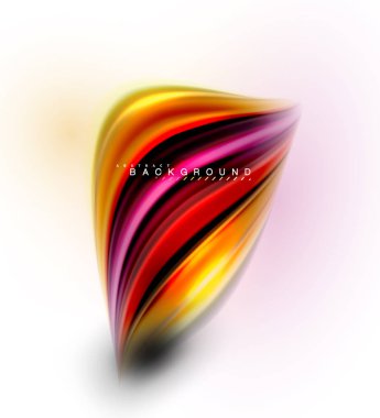 Sıvı sıvı karıştırma renkler konsepti üzerine açık gri renkli, dalga ve girdap eğrisi akışı satır, trendy soyut düzeni şablonu iş sunumu, app duvar kağıdı başlık sayfası, poster veya duvar kağıdı için