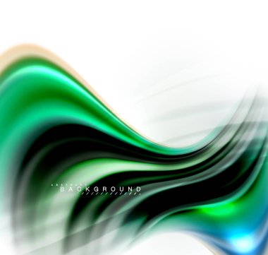 Sıvı sıvı karıştırma renkler konsepti üzerine açık gri renkli, dalga ve girdap eğrisi akışı satır, trendy soyut düzeni şablonu iş sunumu, app duvar kağıdı başlık sayfası, poster veya duvar kağıdı için