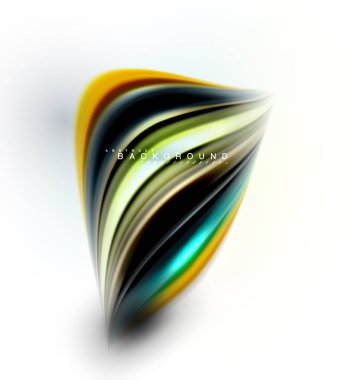 Sıvı sıvı karıştırma renkler konsepti üzerine açık gri renkli, dalga ve girdap eğrisi akışı satır, trendy soyut düzeni şablonu iş sunumu, app duvar kağıdı başlık sayfası, poster veya duvar kağıdı için