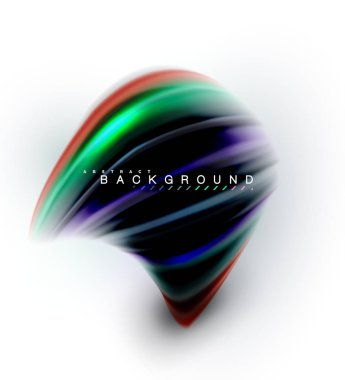 Sıvı sıvı karıştırma renkler konsepti üzerine açık gri renkli, dalga ve girdap eğrisi akışı satır, trendy soyut düzeni şablonu iş sunumu, app duvar kağıdı başlık sayfası, poster veya duvar kağıdı için