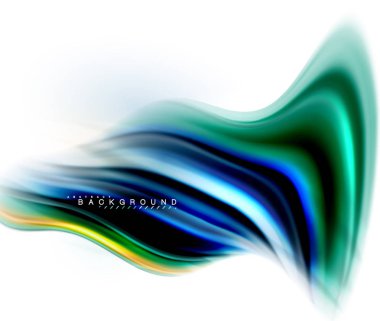 Sıvı sıvı karıştırma renkler konsepti üzerine açık gri renkli, dalga ve girdap eğrisi akışı satır, trendy soyut düzeni şablonu iş sunumu, app duvar kağıdı başlık sayfası, poster veya duvar kağıdı için