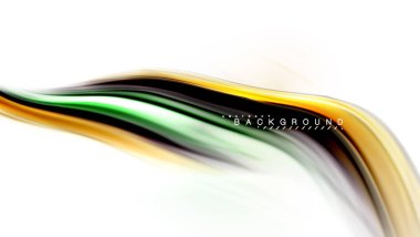 Sıvı sıvı karıştırma renkler konsepti üzerine açık gri renkli, dalga ve girdap eğrisi akışı satır, trendy soyut düzeni şablonu iş sunumu, app duvar kağıdı başlık sayfası, poster veya duvar kağıdı için