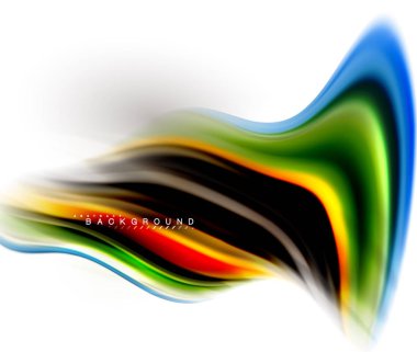 Sıvı sıvı karıştırma renkler konsepti üzerine açık gri renkli, dalga ve girdap eğrisi akışı satır, trendy soyut düzeni şablonu iş sunumu, app duvar kağıdı başlık sayfası, poster veya duvar kağıdı için