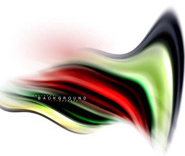 Sıvı sıvı karıştırma renkler konsepti üzerine açık gri renkli, dalga ve girdap eğrisi akışı satır, trendy soyut düzeni şablonu iş sunumu, app duvar kağıdı başlık sayfası, poster veya duvar kağıdı için