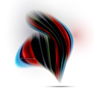 Sıvı sıvı karıştırma renkler konsepti üzerine açık gri renkli, dalga ve girdap eğrisi akışı satır, trendy soyut düzeni şablonu iş sunumu, app duvar kağıdı başlık sayfası, poster veya duvar kağıdı için