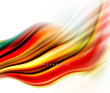 Sıvı sıvı karıştırma renkler konsepti üzerine açık gri renkli, dalga ve girdap eğrisi akışı satır, trendy soyut düzeni şablonu iş sunumu, app duvar kağıdı başlık sayfası, poster veya duvar kağıdı için