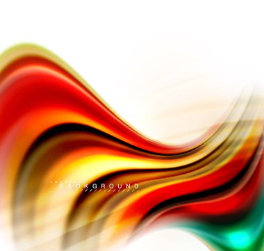 Sıvı sıvı karıştırma renkler konsepti üzerine açık gri renkli, dalga ve girdap eğrisi akışı satır, trendy soyut düzeni şablonu iş sunumu, app duvar kağıdı başlık sayfası, poster veya duvar kağıdı için