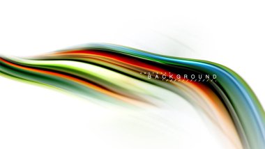 Sıvı sıvı karıştırma renkler konsepti üzerine açık gri renkli, dalga ve girdap eğrisi akışı satır, trendy soyut düzeni şablonu iş sunumu, app duvar kağıdı başlık sayfası, poster veya duvar kağıdı için