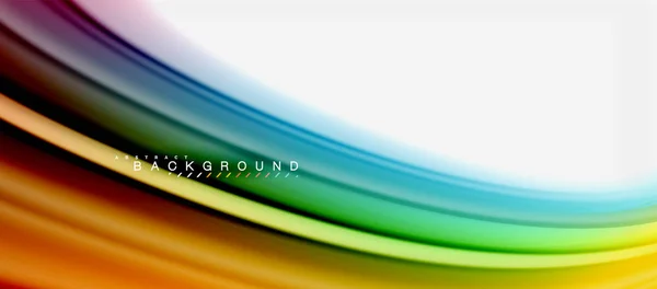 Rainbow fluid colors abstract background twisted liquid design, colorido mármore ou plástico ondulado textura pano de fundo, modelo multicolorido para apresentação de negócios ou tecnologia ou capa de brochura web —  Vetores de Stock